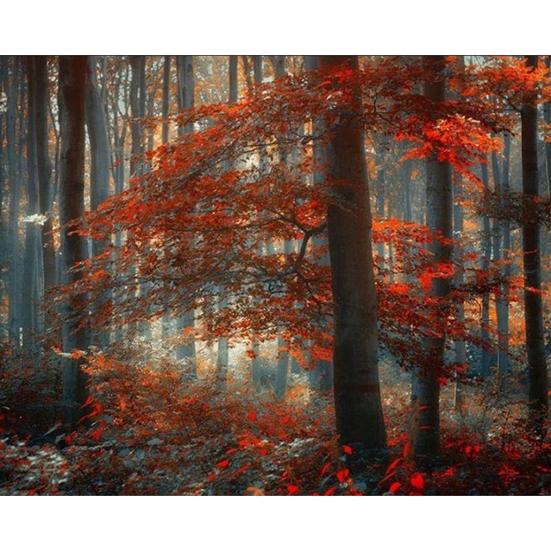 Full Round Diamond Painting Tree Landscape For Adult Kids Embroidery Autumn Scenery Home Decoration Diamond Art Gift