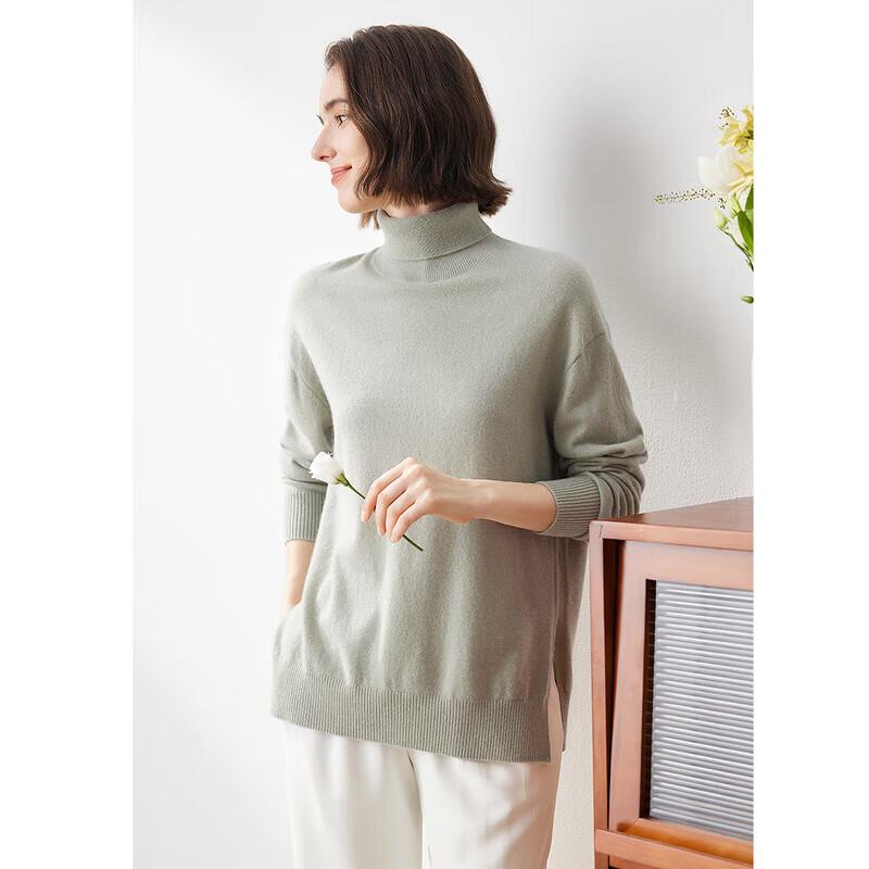 Komom Boka Women's Collared Loose Fit Cashmere Sweater