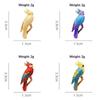 Colorful Bird Parrot Brooch Pin Polished Metal Lapel Badge Unique Decor for Coat Backpack Gift for Kids Bird Enthusiasts
