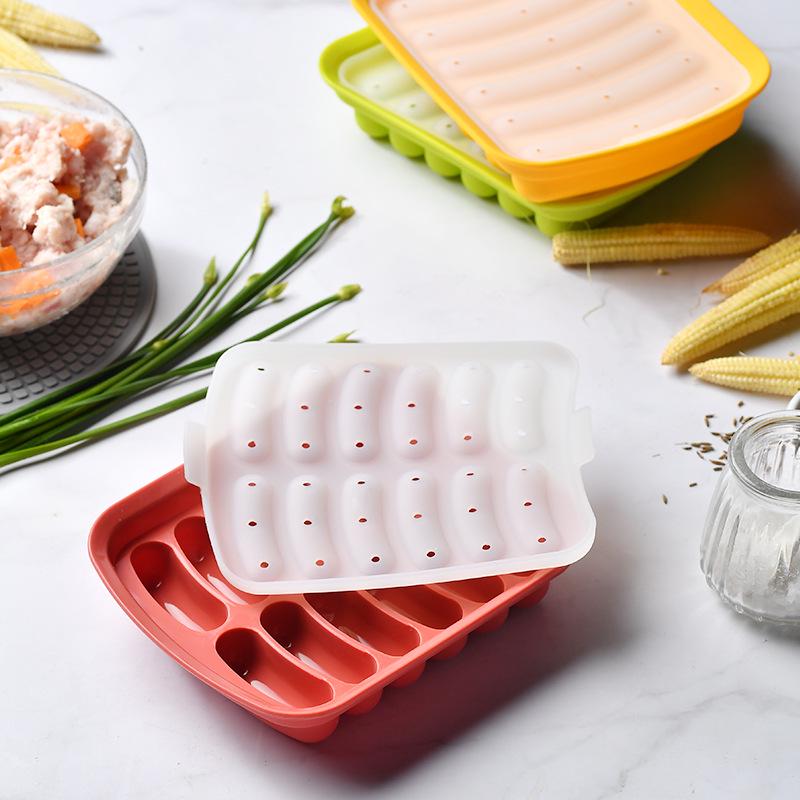 Silicone Mini Sausage Mold for Baby Food and Kitchen Use