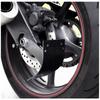 1"Axle License Number Holder plate Mount Curved Vertical For Motorcycle Bike