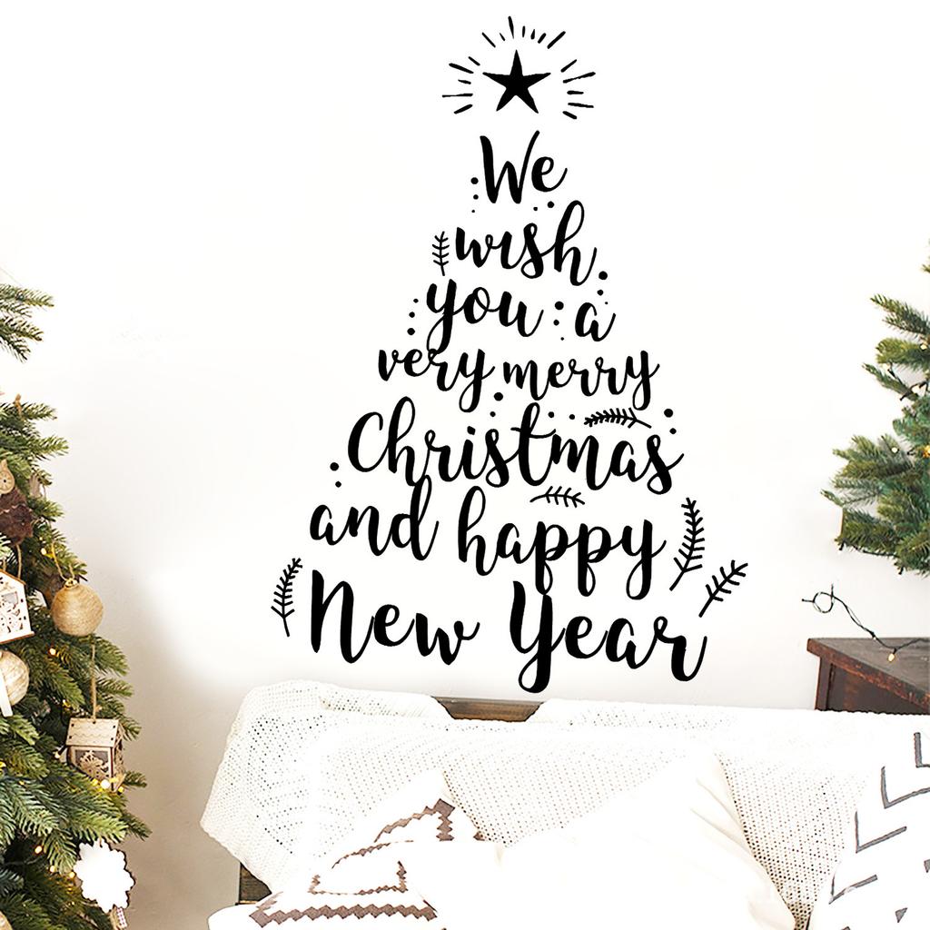 Holiday Wall Stickers Decorative Festive Window Stickers Christmas Stickers Festive Removable Wall Decals For Living Room Home