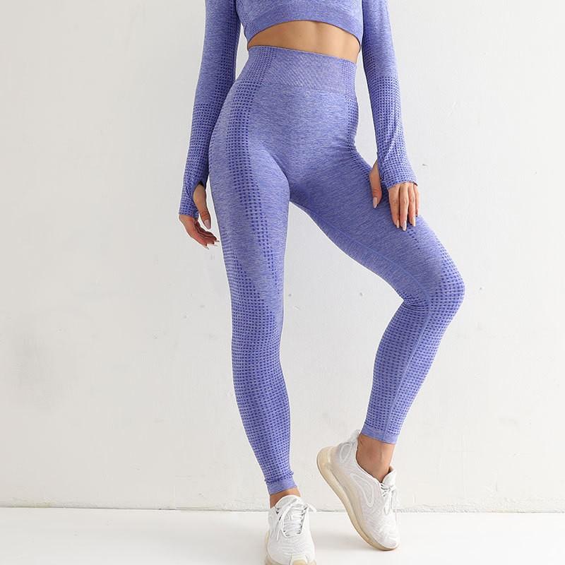 High-Waisted Seamless Yoga Leggings Women Fitness Running Workout Tight Compression Pants