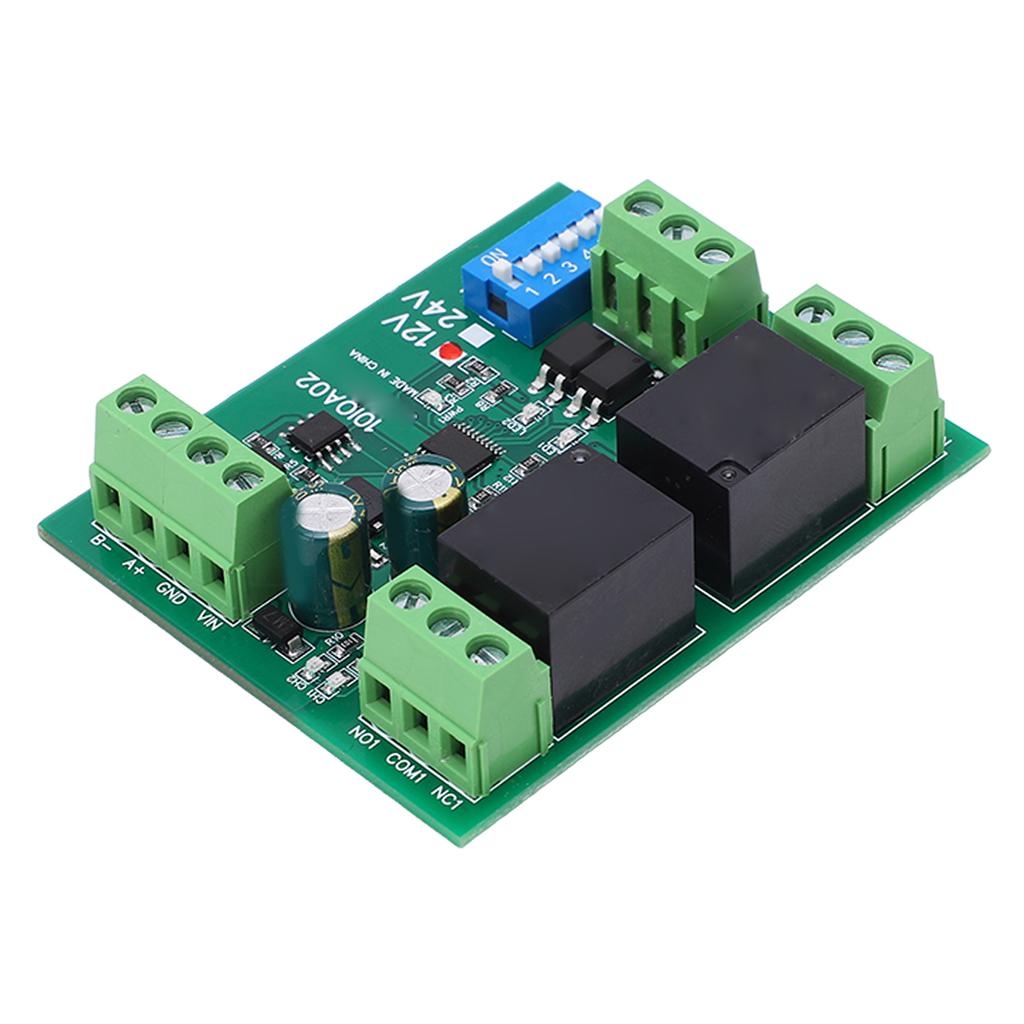 Modul releu 2 canale RS485 Placă de control comutator Controler DC 12V Accesoriu pentru echipament