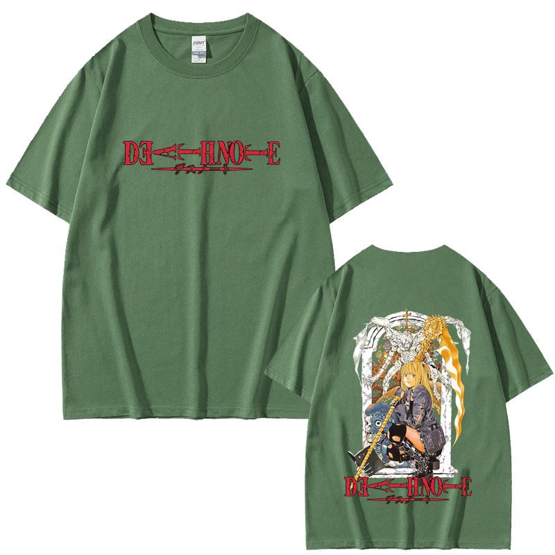 Anime Death Note Ryuk Misa Merch Tshirt Unisex Women Casual Oversized Soft Cotton Short Sleeve Cartoon Unisexga Cosplay Streetwear
