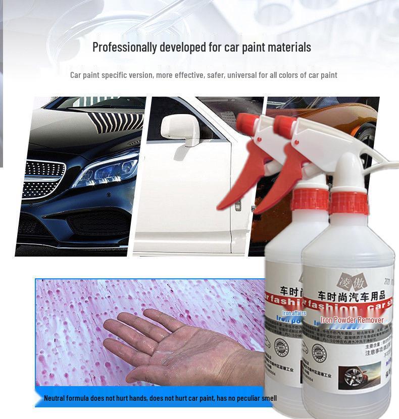 Autolack & Karosserie Rostentferner - Gelber & Schwarzer Fleckenentferner für Weiße Autos