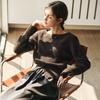 Olrain French Style Off-Shoulder Knit Sweater
