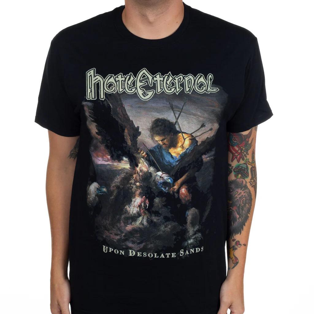 Upon Desolate Sands Men s T-Shirt Short Sleeve Cotton Tees Retro Metal Band Oversize Tops Brand T-shirt Men Clothes Streetwear XXXXL