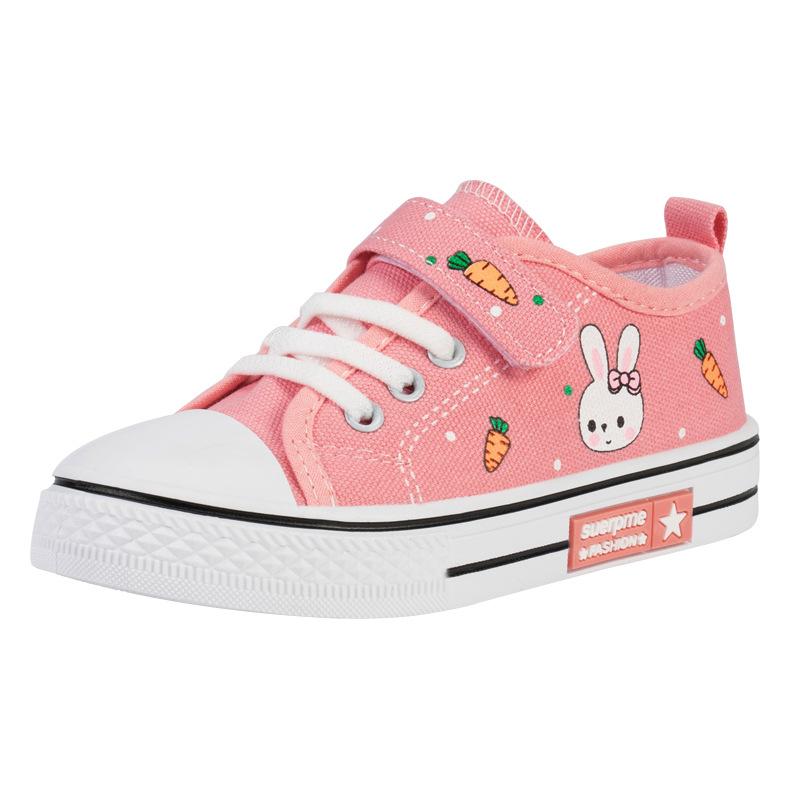 Children's Canvas shoes2026Spring New Breathable Girls' Shoes, Unisex, Fashionable and Versatile Soft-soled Casual Shoes for Students