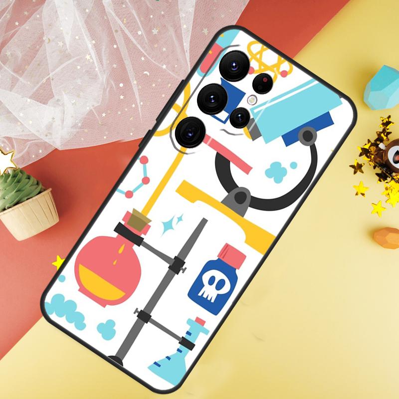Vintage Chemielabor Handyhülle Für Samsung Galaxy S25 FE S23 S21 S20 S22 S24 S26 Ultra S10 S26 Plus Hülle Coque