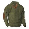 Herbst und Winter Neue Herren Outdoor Jacke Cord Corduroy Lässiger Kragen Langarm Pullover