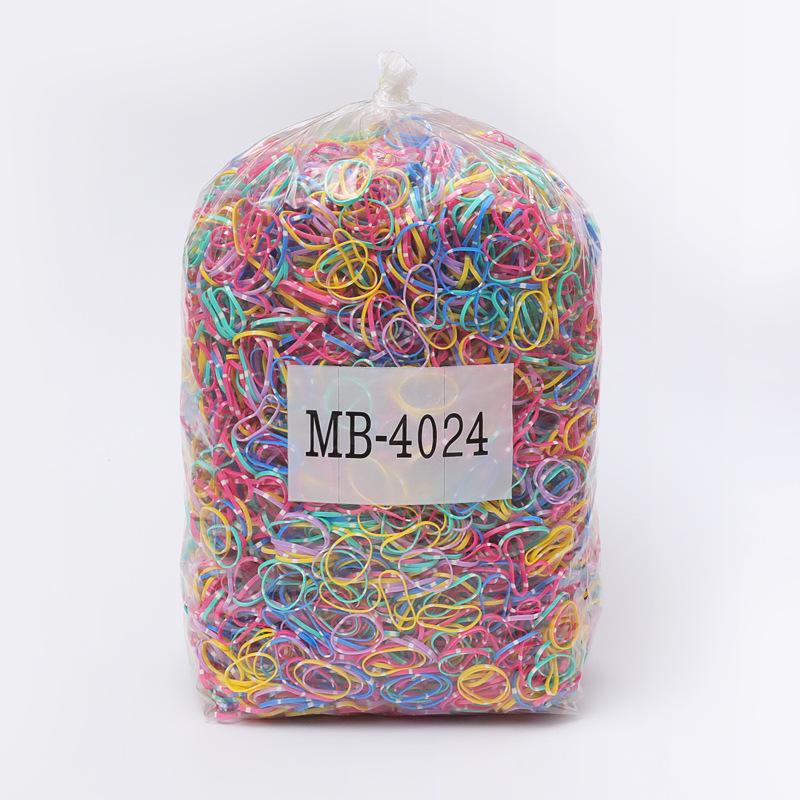 

Colorful High Elasticity Small Hair Ties for Kids - Disposable Rubber Bands in Bulk Pack Regular Large Ring 20,000 pcs