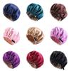 Women Flat For Sleeping Round Headwear Satin Hair Cap Haircare Ceremony Adjustable Night Hat
