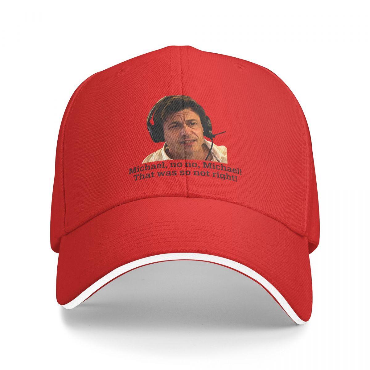 

No Michael Meme F1 Car Racing Washed Unisex s Baseball Cap Cycling Trucker Snapback Caps Dad Hat Golf Hats one size