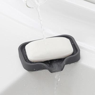 Silicone Kitchen Soap Tray Kitchen Sink Tray Sponge Tray Dish Soap Dispenser Scrubber Brushes Drain Mat Soap Box Creative Home