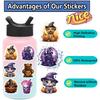 Waterproof Vinyl Halloween Stickers, Rich Designs Decals for Art Craft Projects, Kawaii Cats Perfect for Decorating Walls Windows Gift Bags Cards