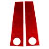 External Door B-pillar Decorative Real Carbon Fiber Stickers Car External Accessories For Fiat 500 For Abarth 595 695 2008-