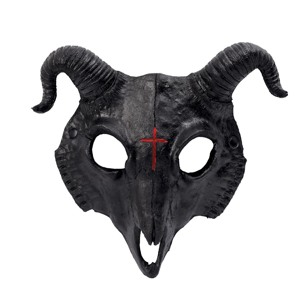 Halloween Skeleton Goat Horror Masks Skull Horror Demons Cosplay Dance Prom Carnival Party Props Roleplay Animal Mask for Adults