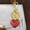 Heart Shape Key Holder Pendant With Metal Finish For Handbag Decoration And Gift
