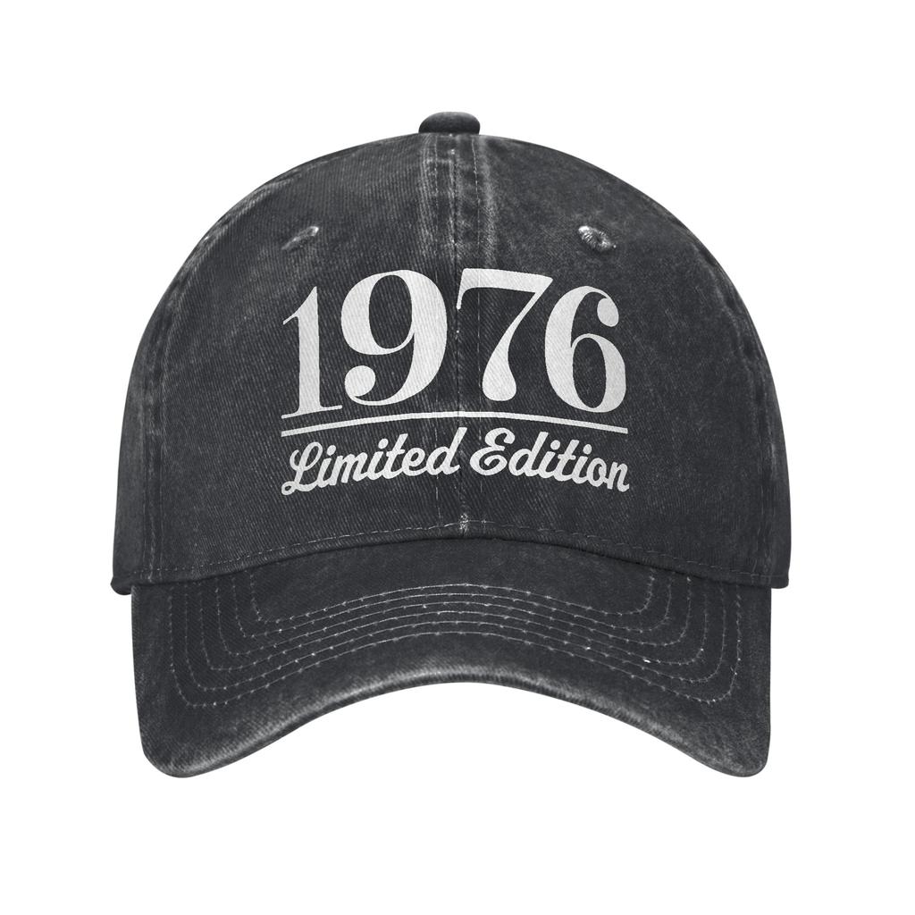 Mężczyźni Kobiety Urodzeni w 1976 roku vintage wiek 50 lat zabawny 50. urodziny Czapka Akcesoria Czapka z daszkiem Vintage Snapback Hat
