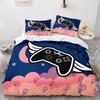 Gaming Bedding Set Twin Full Size Kids Gamepad Duvet Cover For Boys Girl Bedroom Decor Polyester Game Controller Comforter Cover