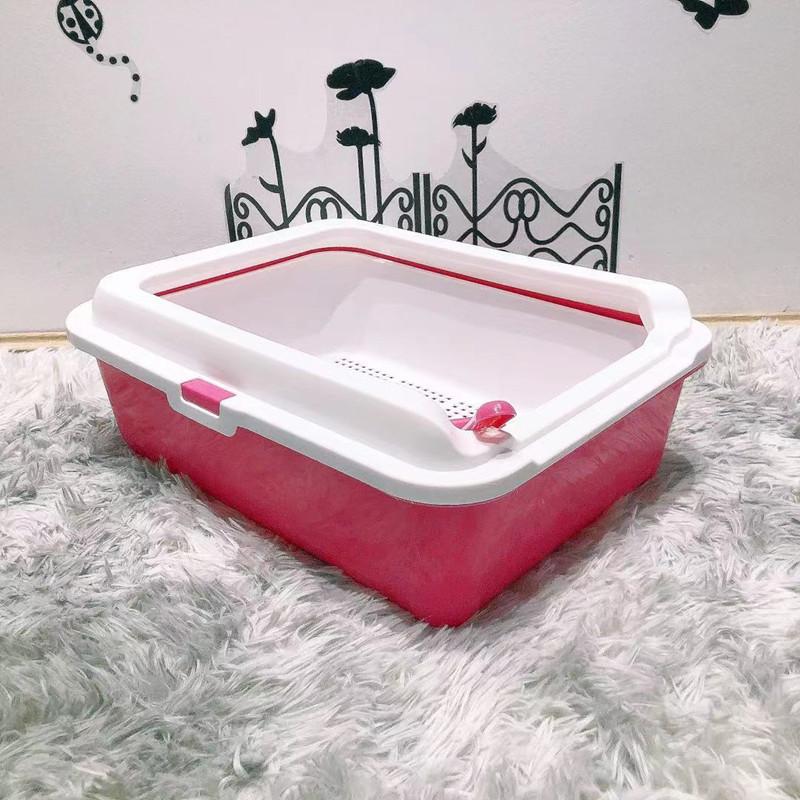 square cat litter box
