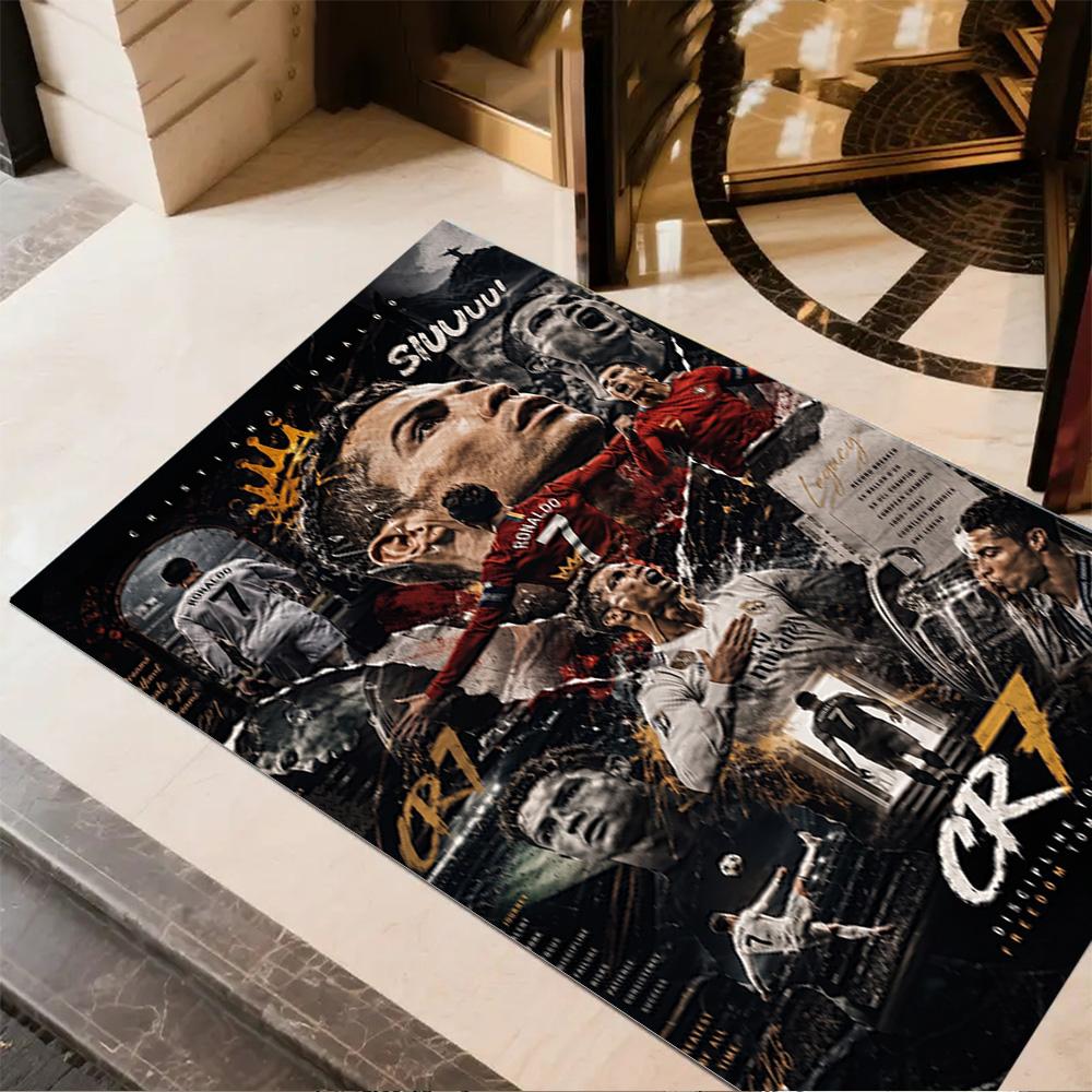 Cristiano Ronaldo's Legacy Area Rug Suitable for Outdoor Decorate Room Hallway Game Room Anti-slip Rug Decorate Offices Gift for Festivals