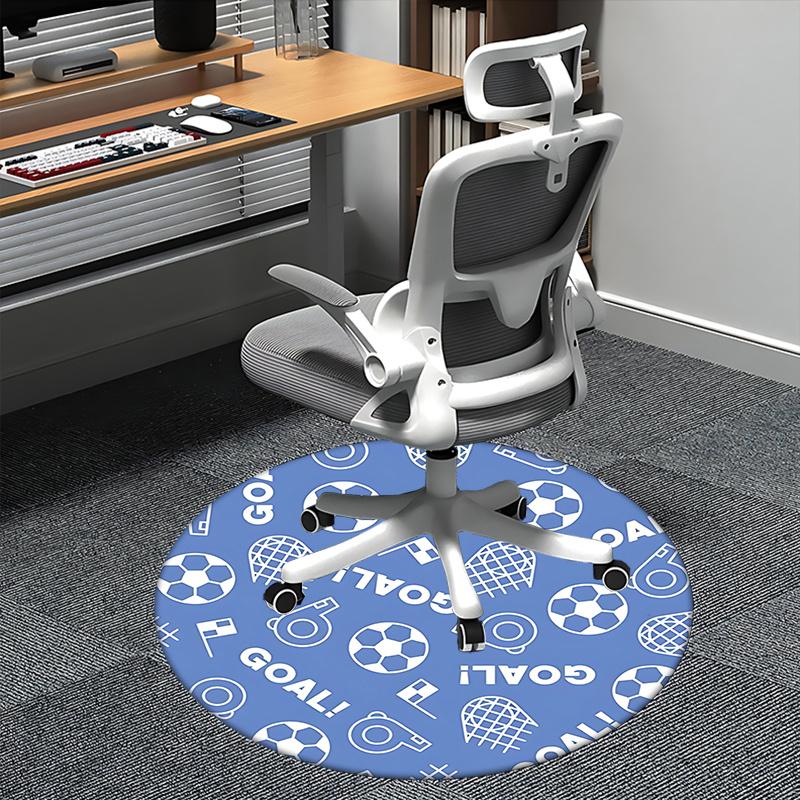 

Goal! Soccer Office Carpet Chair Mats, Sports Themed Rug for Home Decor, Office, Living Room, Bedroom, Gift Idea1118071a 80cm by 80cm