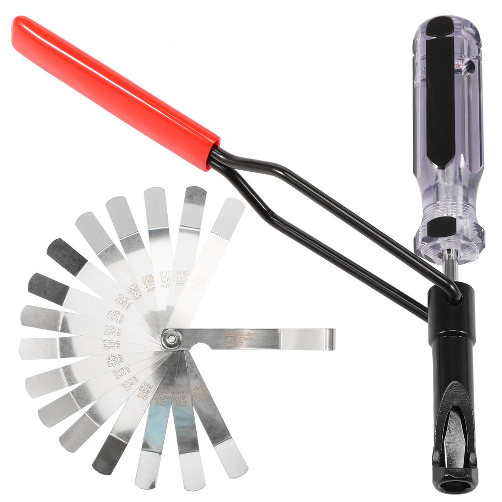 Ventilspiel-Einstellwerkzeugsatz Fest Einfach zu bedienen Geschlitzter Ventileinstellbolzen Praktisches Kontermutter-Einstellwerkzeug zur Reparatur