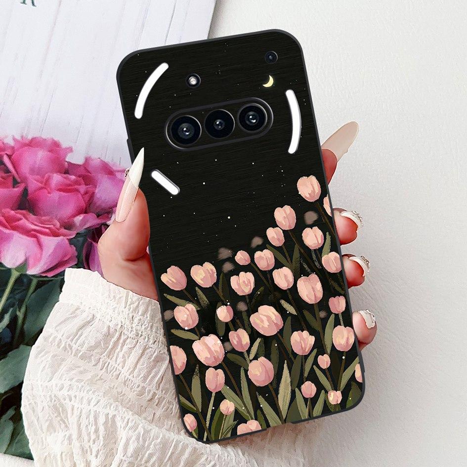 For Nothing Phone 3A 2025 Case A059 Fashion Flower Cats Cartoon Silicone Soft Shockproof Cover For Nothing Phone3A 3A Pro Bumper