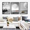 Abstract Poster Bright Color In Gray World Picture Canvas Painting For Living Room Home Wall Art Aisle Painting Modern Decor