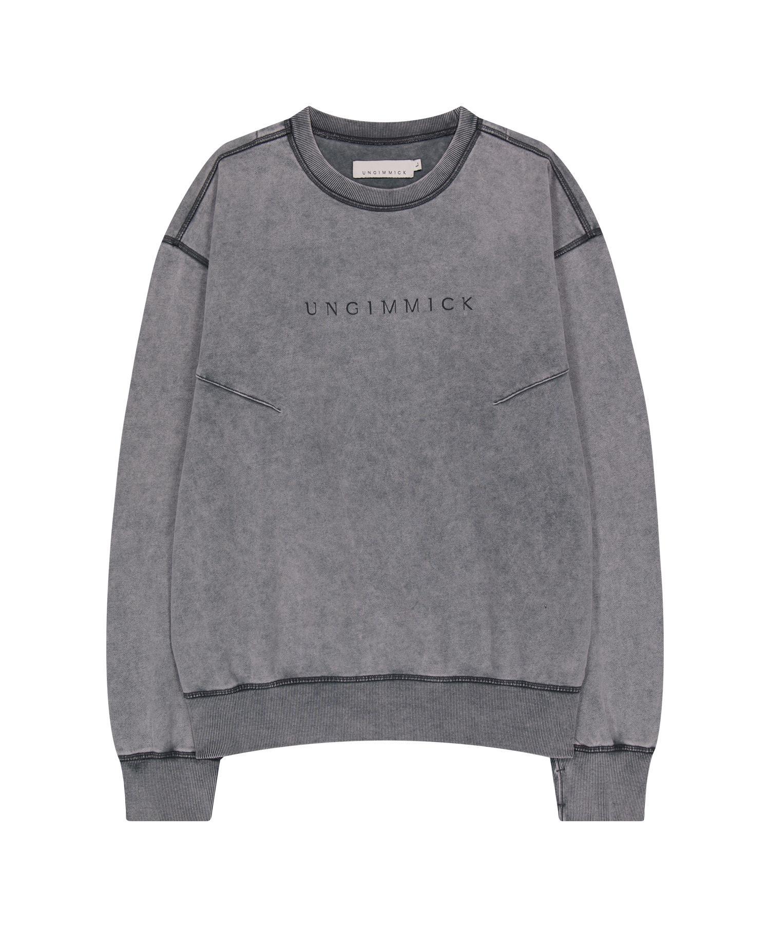 Свитшот Un Gimmick с эффектом стирки (Серый) Grey/M
