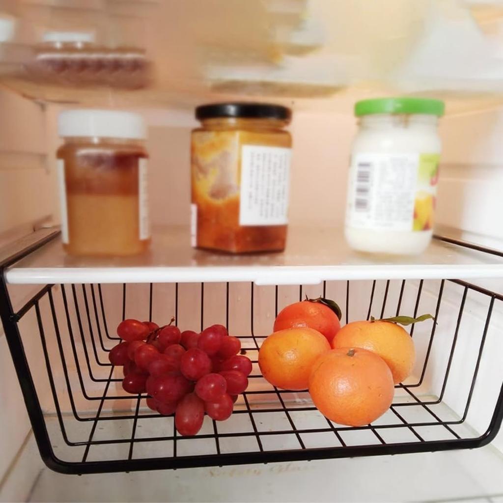Roysmart 2 Pack Metal Hanging Storage Baskets for Kitchen, Office, Pantry, Bathroom, Cabinet