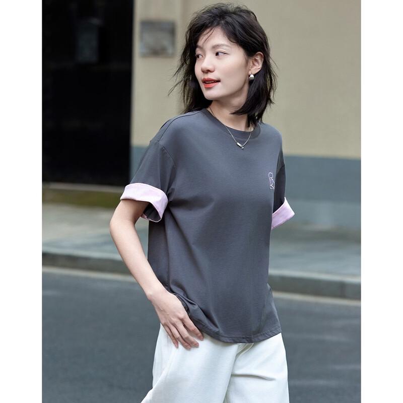 Demana Women's Oxygen Cotton Color-Block T-Shirt