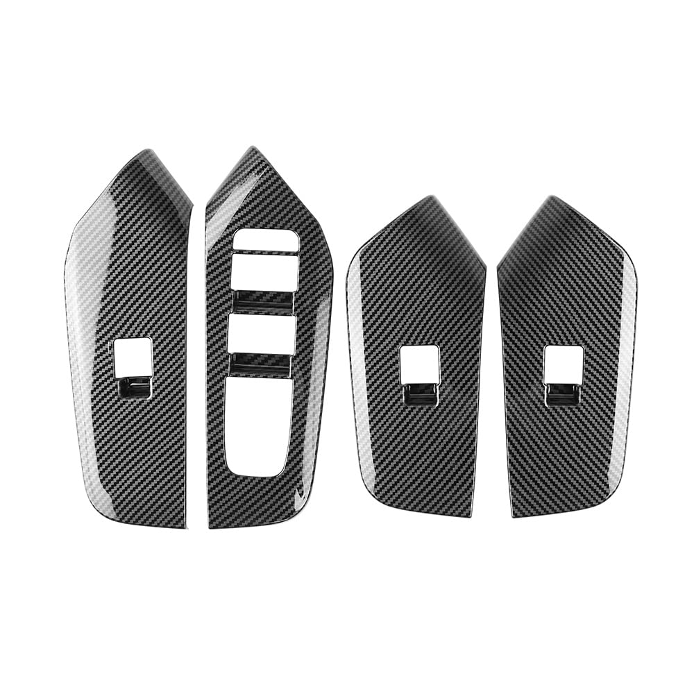 

MENGTONGCHE Эксклюзивная накладка на переключатель для Toyota Prius 60 Series Панель переключателей стеклоподъемников TOYOTA PRIUS Детали панели переключателей двери Защита переключателей Карбон (цифровой