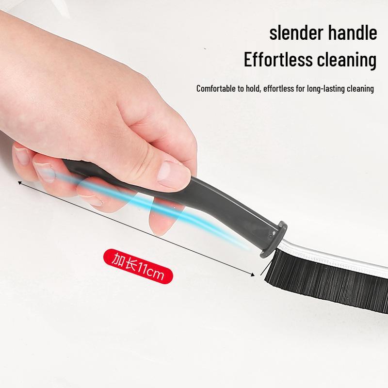 Multifunctional Hard Bristle Crevice Brush for Bathroom, Toilet, Kitchen, and Windows