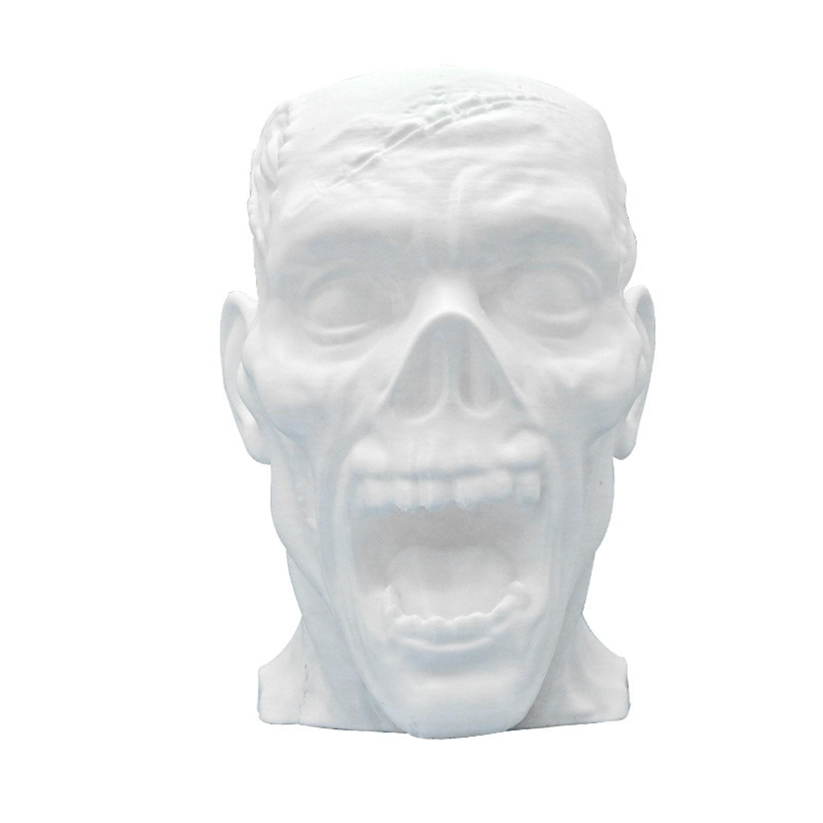 

Кружка-голова Хэллоуин Хоррор Атмосфера Настольное украшение Пластик Подходит для украшения и наполнения конфетами One Size зелёный