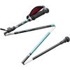 MIZUNO Nordic Walk Folding Walking Poles Set of C3JTPB10 4-Section LITE, 2, Unisex, Turquoise,