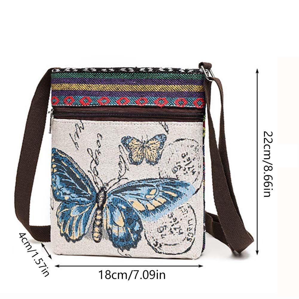 Butterfly Cute Elephant Cloth Bag Large Capacity Animal Shoulder Bag  Storage Bag
