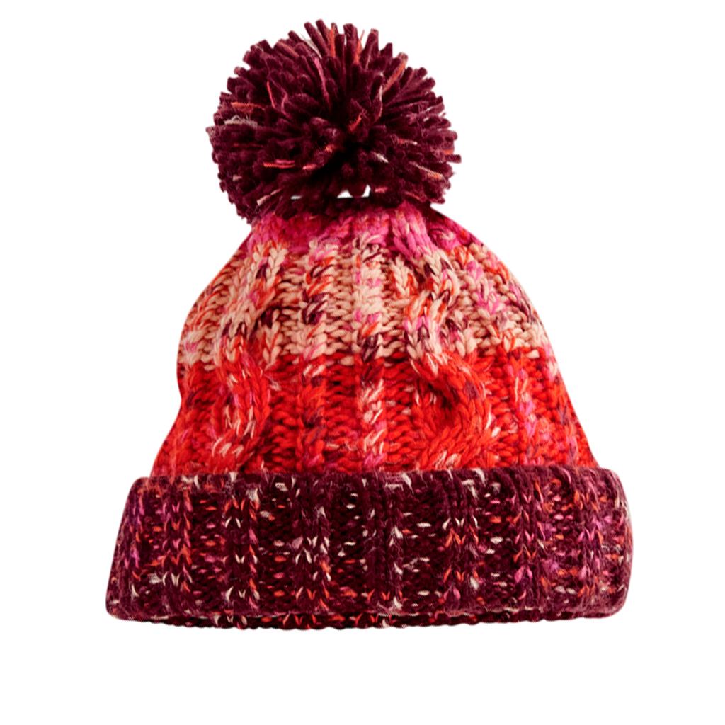 Corkscrew Pom Pom Beanie