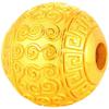 Gold-Plated Brass Auspicious Cloud Beads: Handmade DIY Lucky Charm Spacer Beads for Unisex Bracelets
