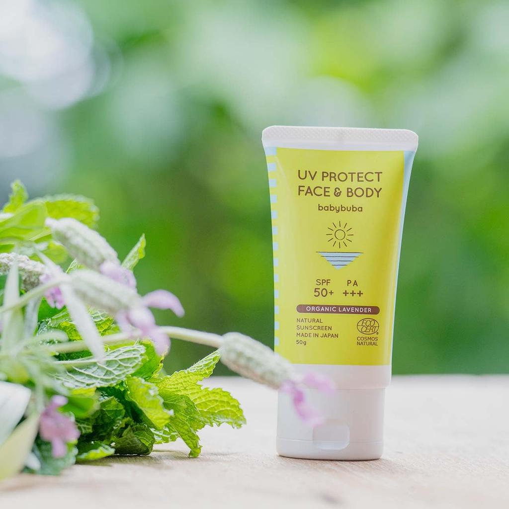 babybuba Organic UV Milk for Babies - UV Absorber Free, 100% Natural Ingredients, Face & Body Sunscreen, SPF50+ PA+++, Made in Japan, Safe for the Who