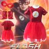 Bsrlons Halloween Flash Girl Children's Role-playing Costume Cosplay Stage Performance Dress