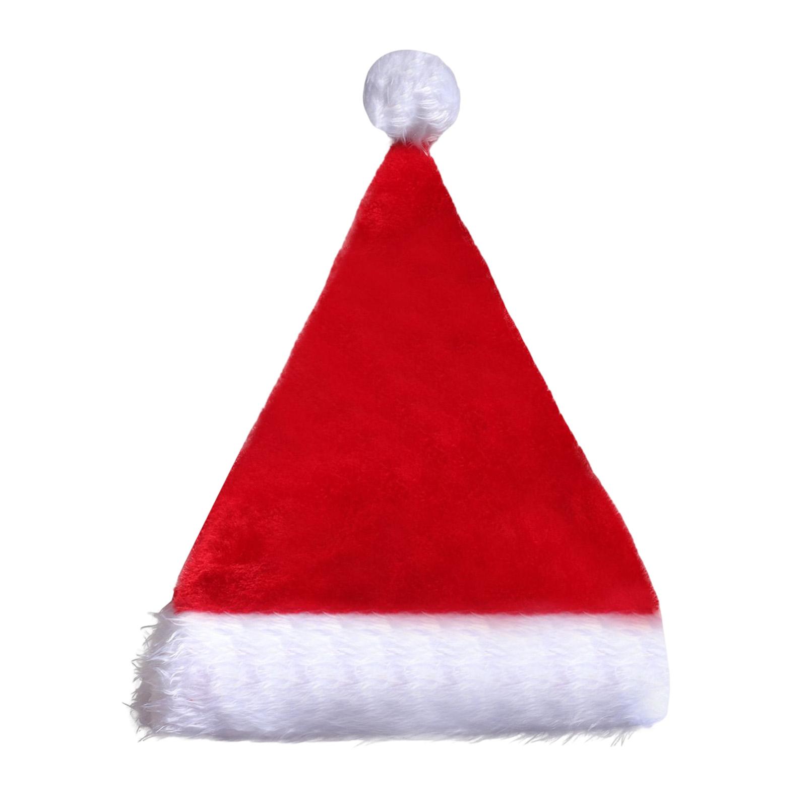 Light Up Christmas Hats Santa Claus Hats With LED Lights Christmas Party Hats Short Plush Christmas Holiday Hat For Kids &