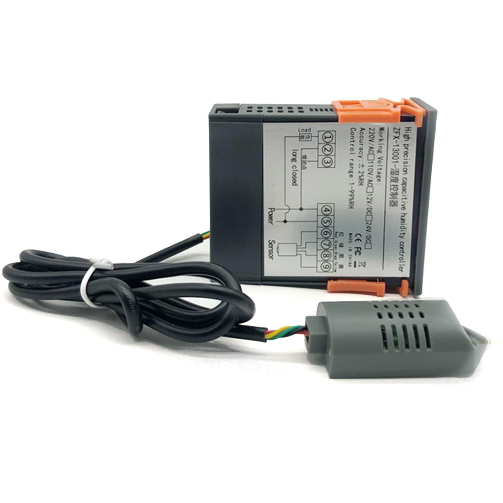 

ZFX 13001 Цифровой высокоточный контроллер влажности Интеллектуальный переключатель контроля влажности Осушение 220V