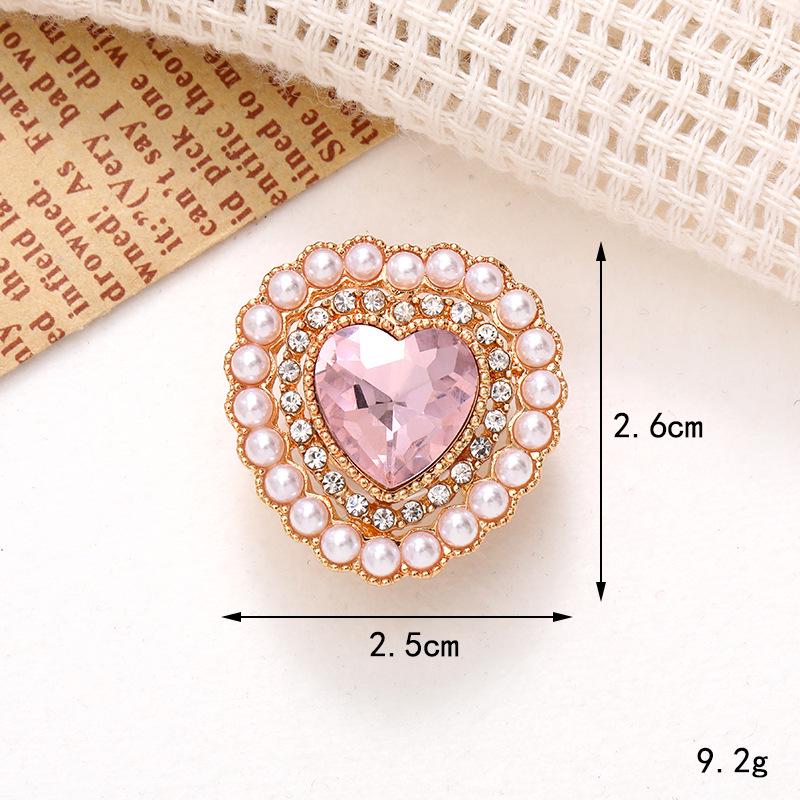 Heart Bow Gemstone Shoe Charms: DIY Detachable Accessories for Crocs and More