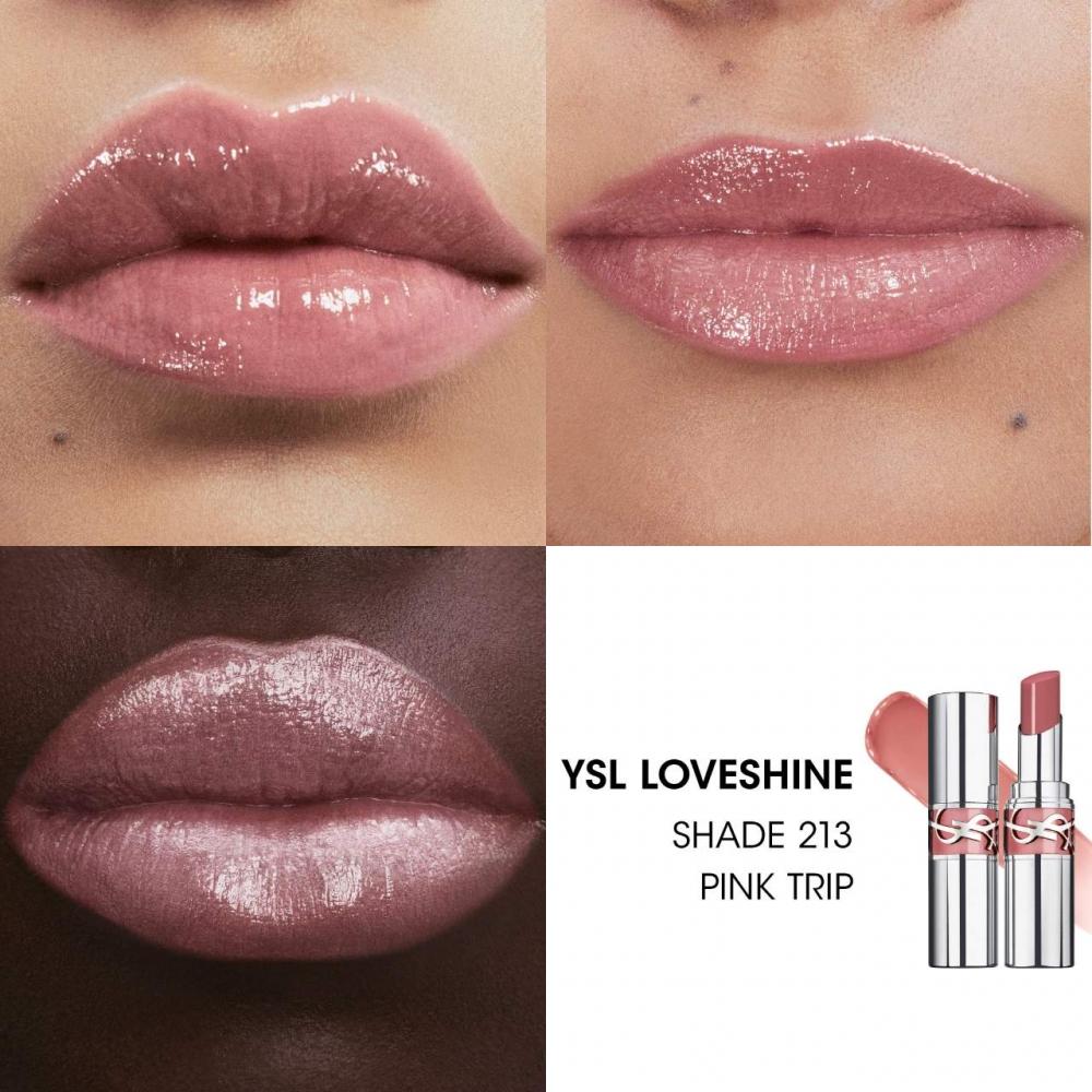 Yves Saint Laurent Ysl Loveshine Lippenöl-Stift 0,11 oz 3,2 g 213 Pink Trip helles kühles Rosa