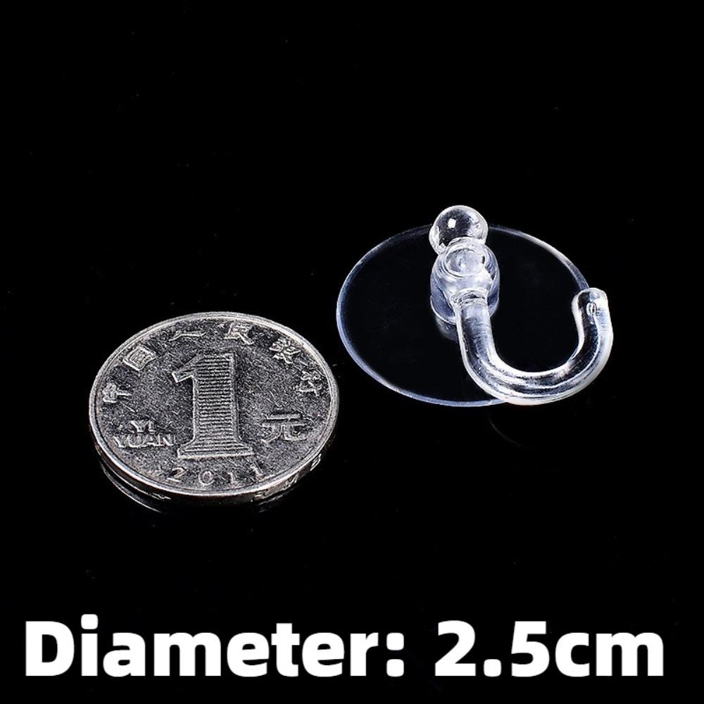 25/35/45/60mm Pilzkopf-Saugnapf PVC Aquarien Transparentes Glas-Saugnapf Saugnapfhaken Starker Saugnapfhaken Handtuchhalter