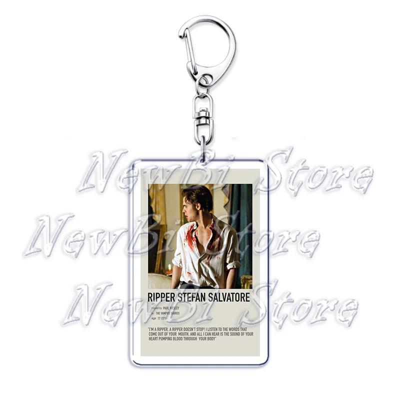 The Vampire Diaries Twilight Keychain for Accessories Damon Stefan Salvatore Elena Bella Swan Edward Cullen Key Chain Keyring