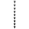 Rain Chain 3.3ft Decorative Rain Catch  Chain for Gutt s Outside Rain Gutt  Downspout Aluminum Alloy Black